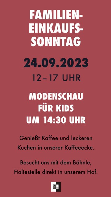 Familien-Einkaufs-Sonntag September